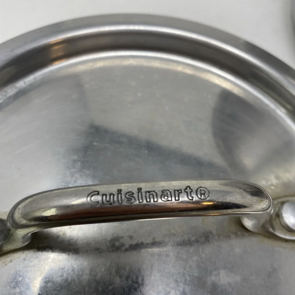 Cuisinart Saucepan + Lid Cover MCP19-16 Stainless Steel 1.5 Qt Induction‎ Ready